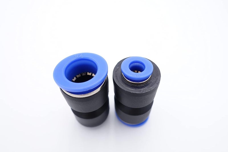IVLPHA Push to Connect Fitting 1/2" Tube OD x 1/4" Tube OD Reducer, Pneumatic Air Water Straight Union Two Way Connector/Coupler (Pack of 5) - Image 2